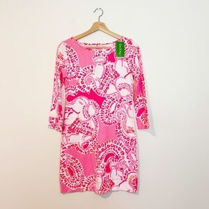 Lilly Pulitzer Trunk In Love Marlowe Dress Hot Coral NWT